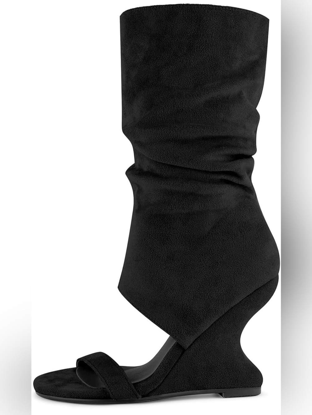 Women's mid-calf wedge boots